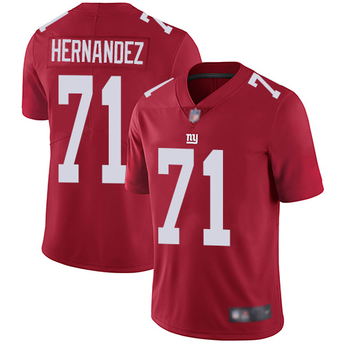 Men New York Giants #71 Will Hernandez Red Limited Red Inverted Legend Football NFL Jersey->new york giants->NFL Jersey